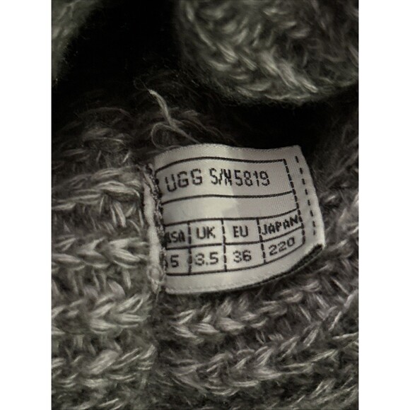 Ugg Womens Classic Cardy Tall Knit Sweater Boots Pull On Fold Over 5819, 5 NICE! - Picture 8 of 8